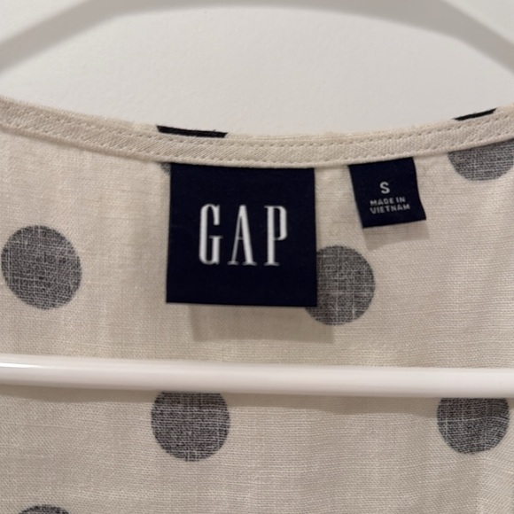 GAP Cream and Black Polka Dot Midi Dress - Picture 3 of 5